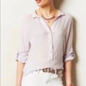 Cloth and Stone, lilac colored popover blouse S